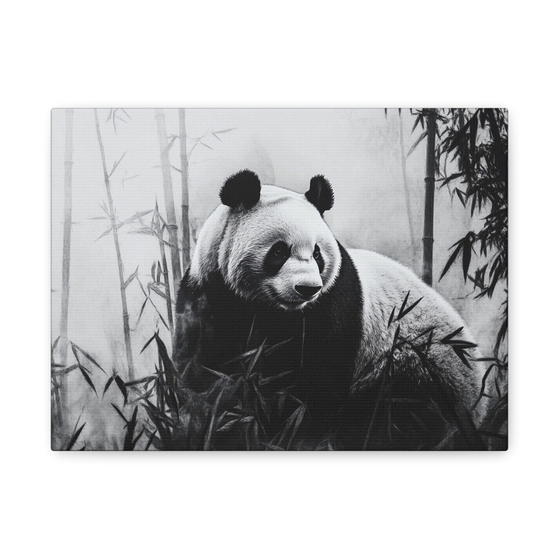 Tableau Panda Noir Et Blanc