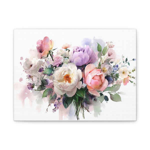 Tableau Aquarelle Bouquet de Fleurs