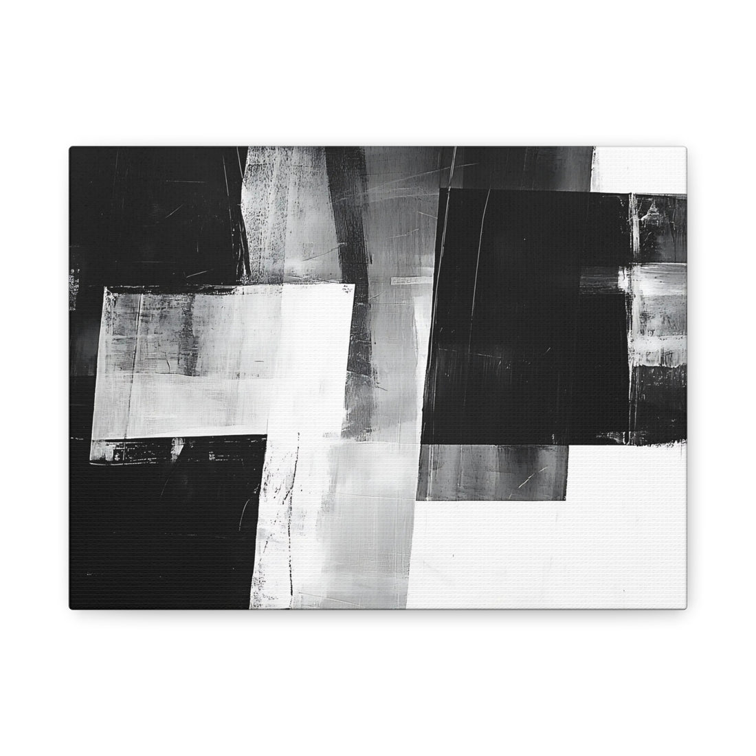 Tableau Noir Blanc & Gris Pour Salon