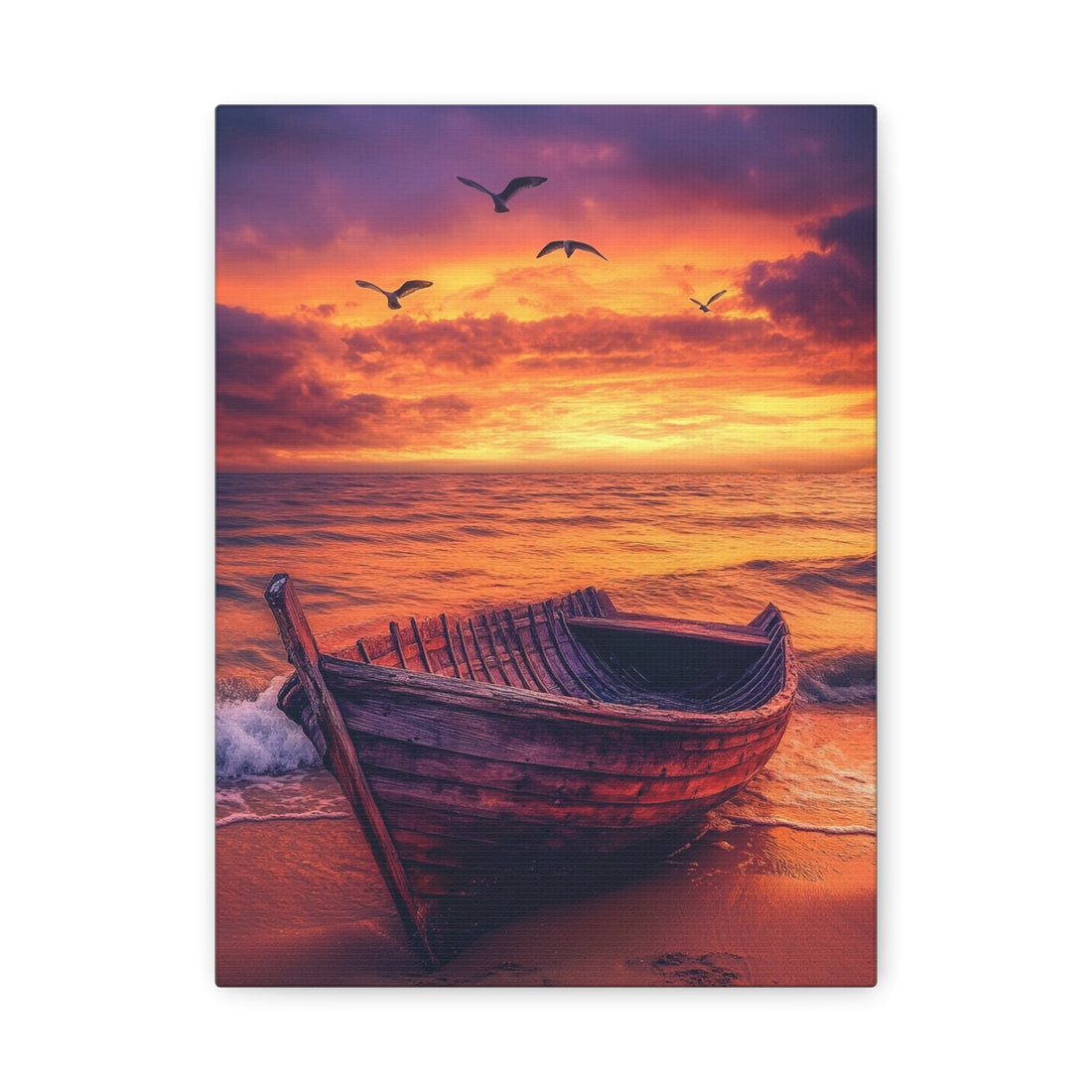 Tableau Barque Sur La Plage