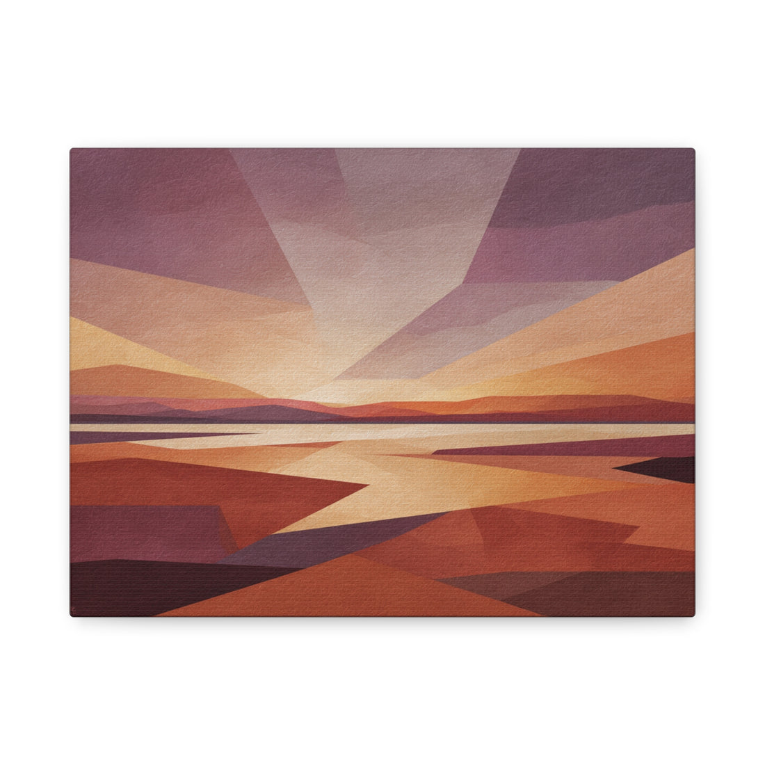 Tableau Terracotta - Plage crépuscule