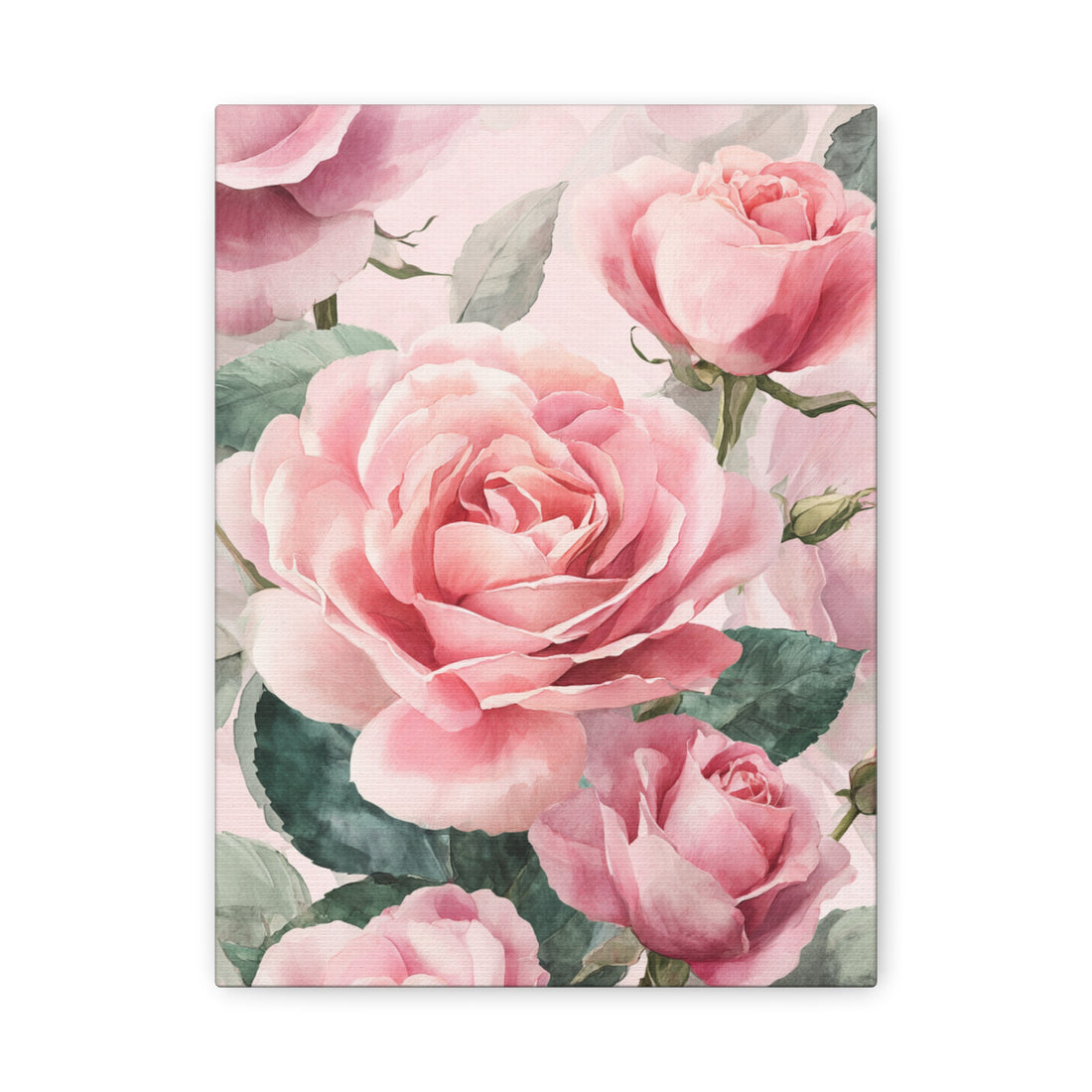 Tableaux Roses Aquarelle