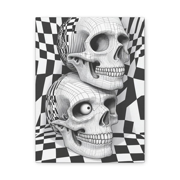 Tableau TêTe De Mort Illusion D'Optique