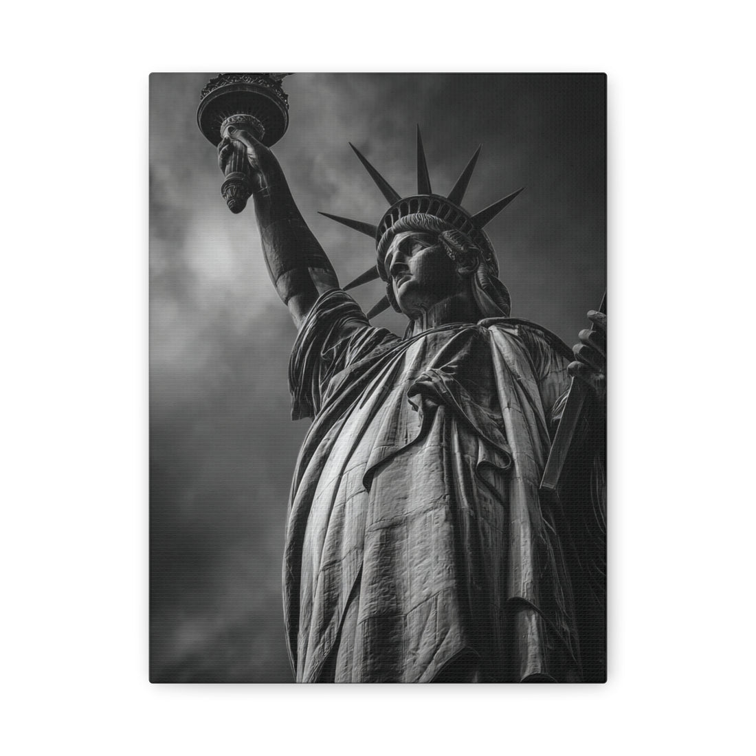 Tableau Noir & Blanc : Statue de la Liberté
