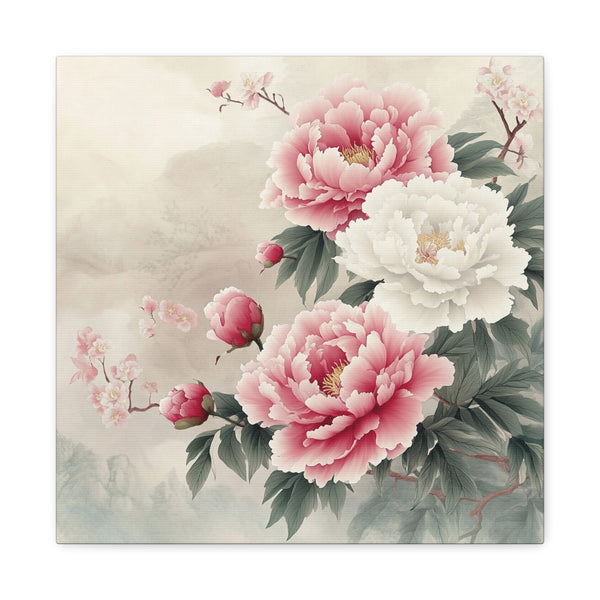 Tableau Pivoine Feng Shui