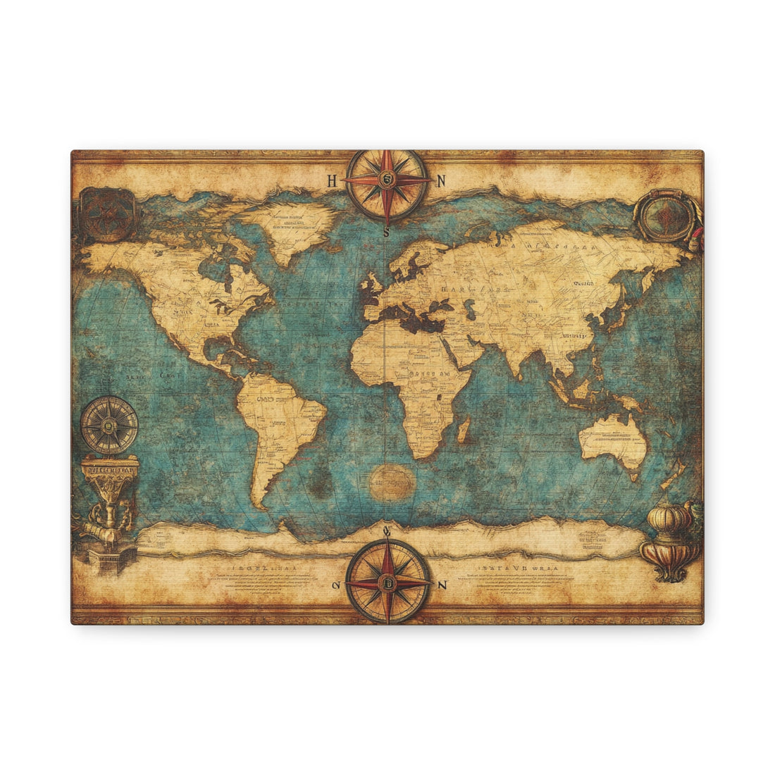 Tableaux Mural Carte Du Monde