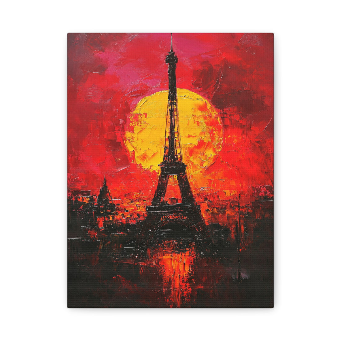 Tableau Tour Eiffel Rouge