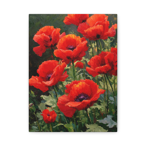 Tableau Peint Coquelicot