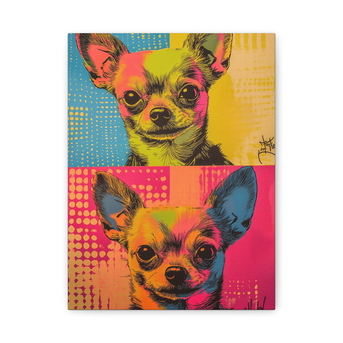 Tableau Multicolore Chihuahua
