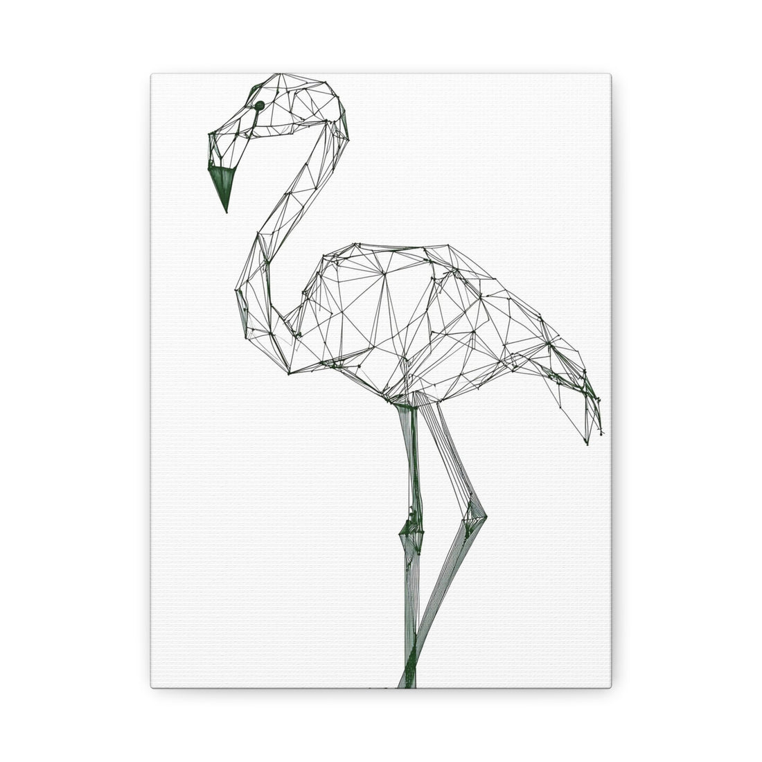 Tableau Flamant Rose Origami