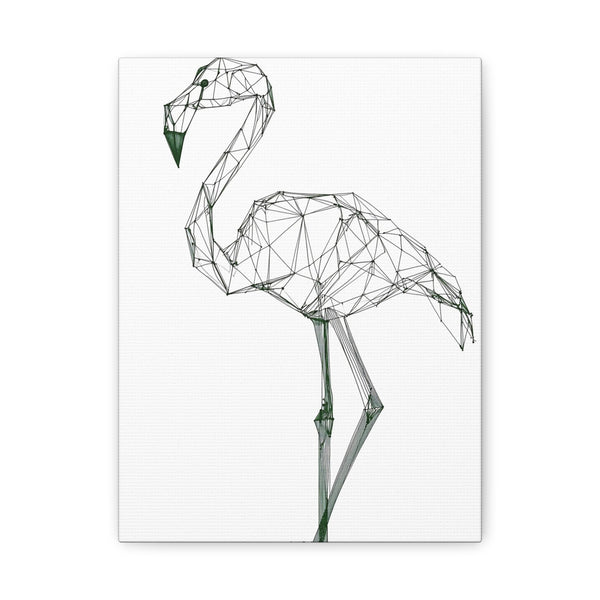 Tableau Flamant Rose Origami