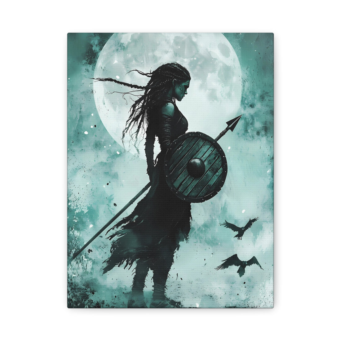 Tableau Femme Guerrière Viking