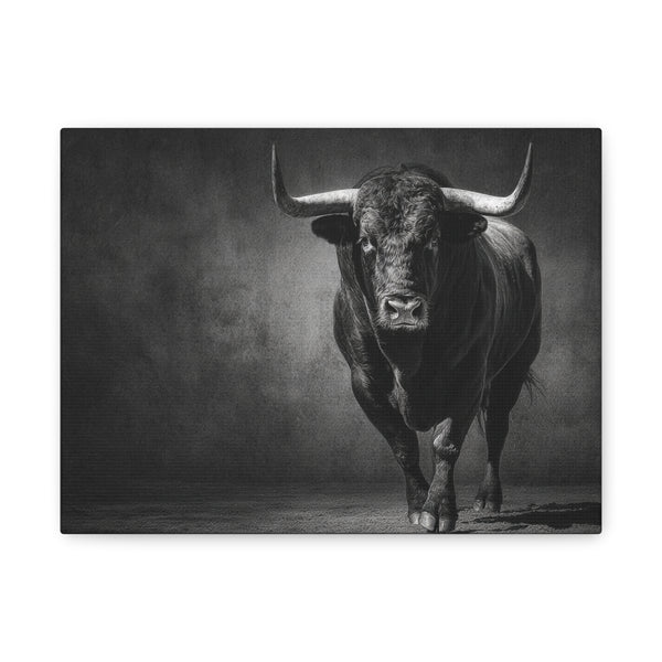 Tableau Noir & Blanc - Taureau