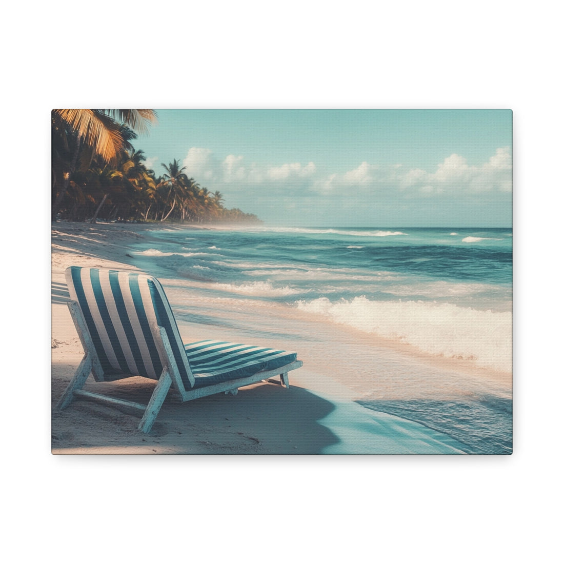 Tableau Plage Avec Transat