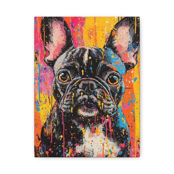 Tableau Bouledogue Français Tâches Peinture