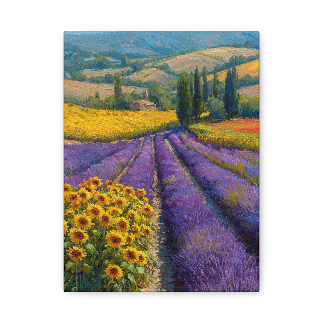 Tableau avec Lavande & Tournesol