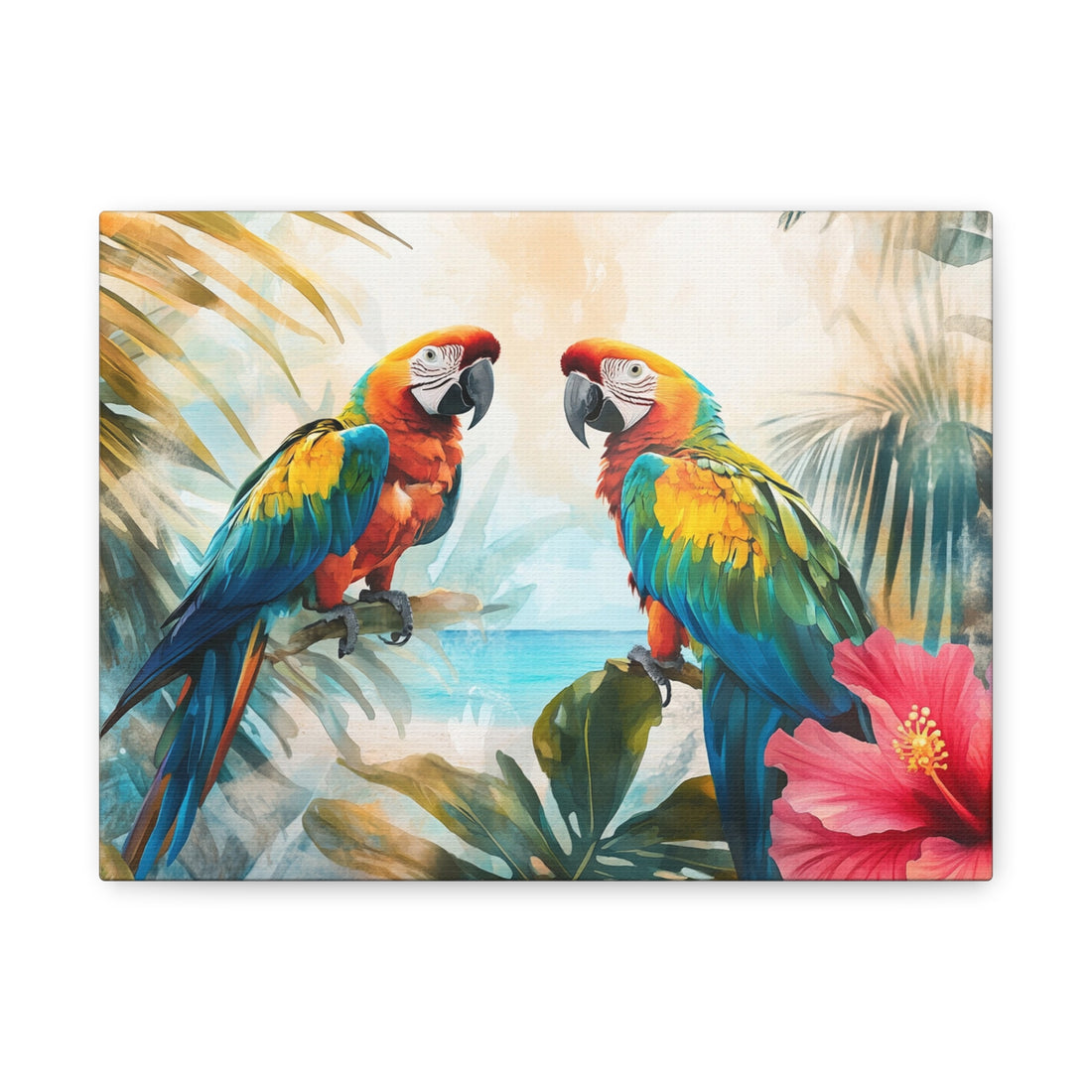 Tableau Tropical Perroquet