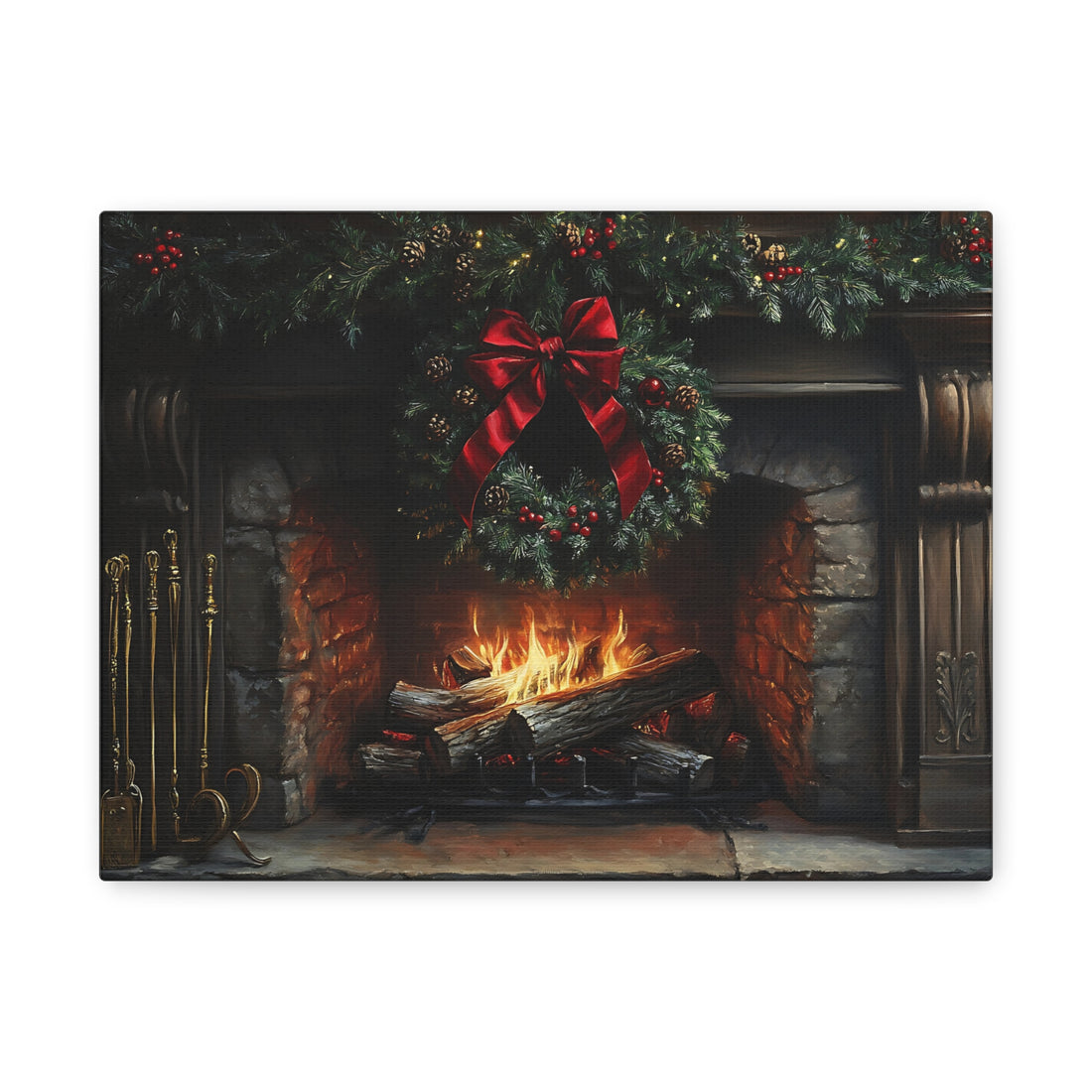 Tableau Cheminée De Noël