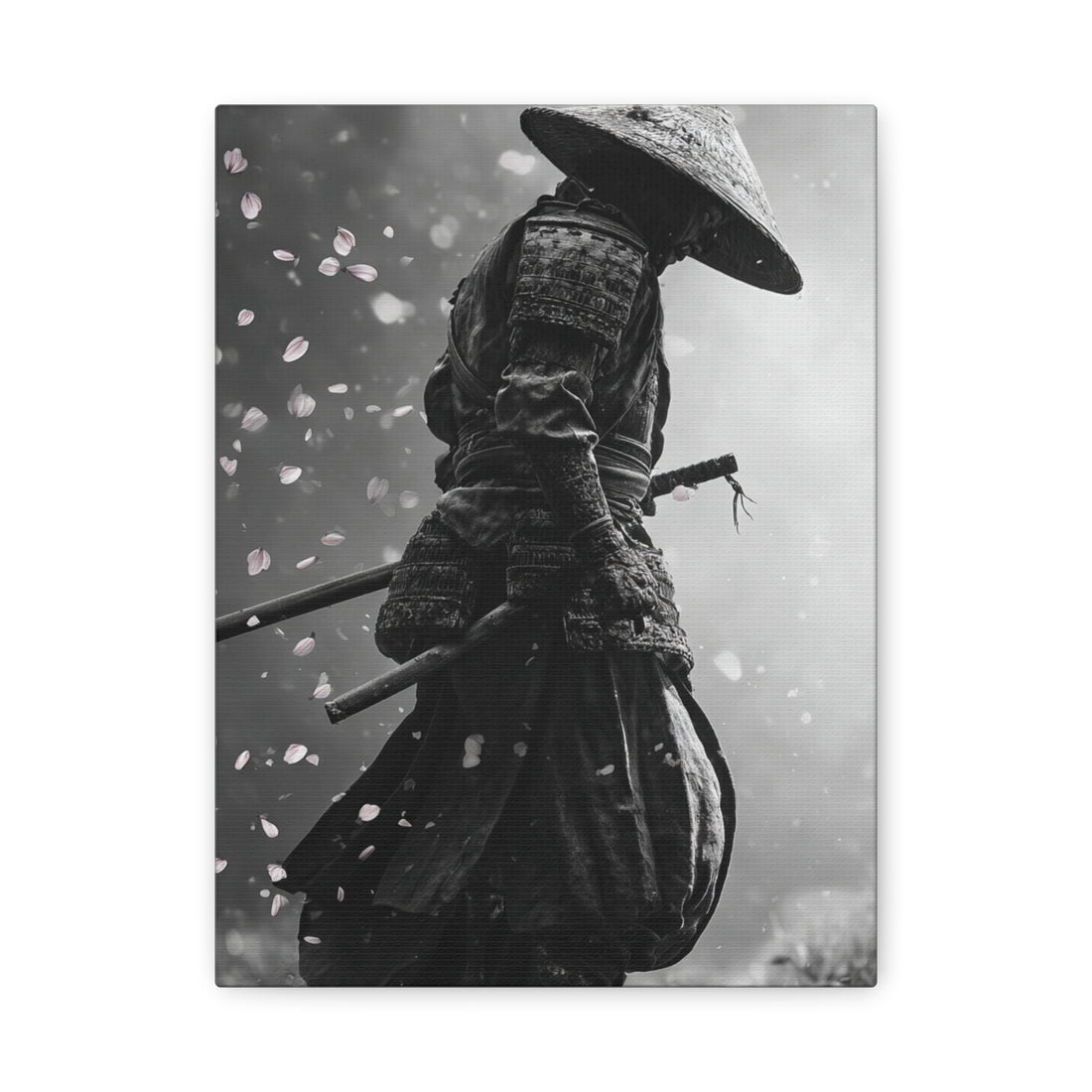 Tableau Samourai Noir & Blanc