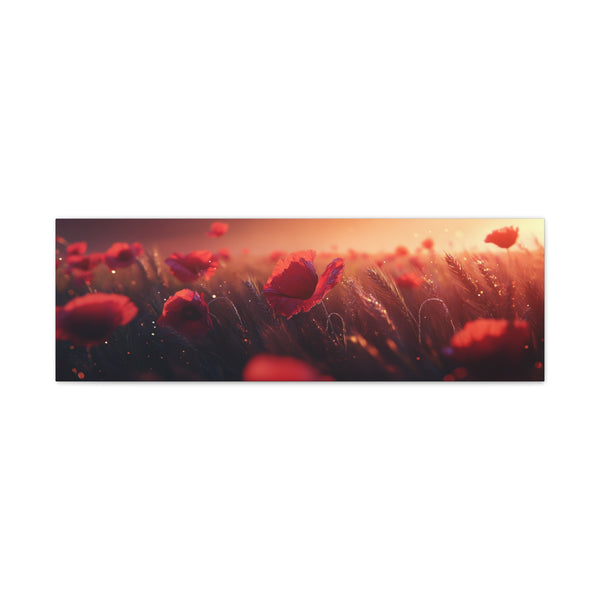 Tableau Coquelicot Panoramique