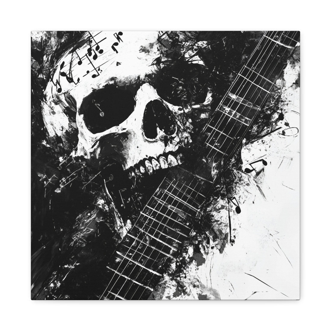 Tableau Rock Tête De Mort