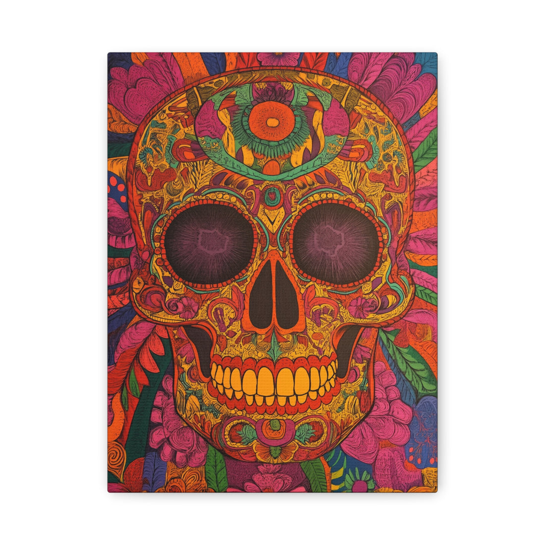 Tableau TêTe De Mort Mexicaine