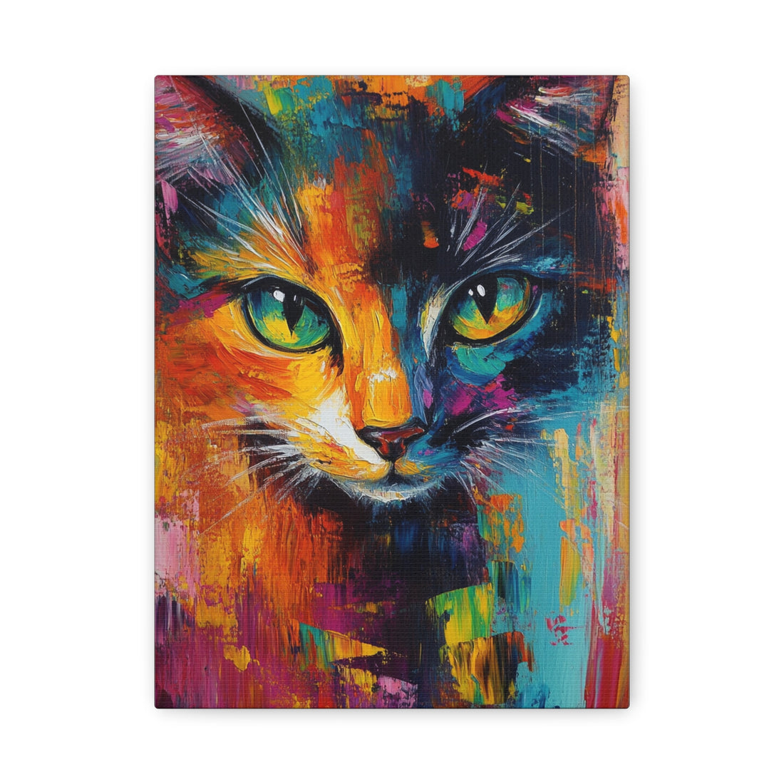 Tableau Peinture De Chat
