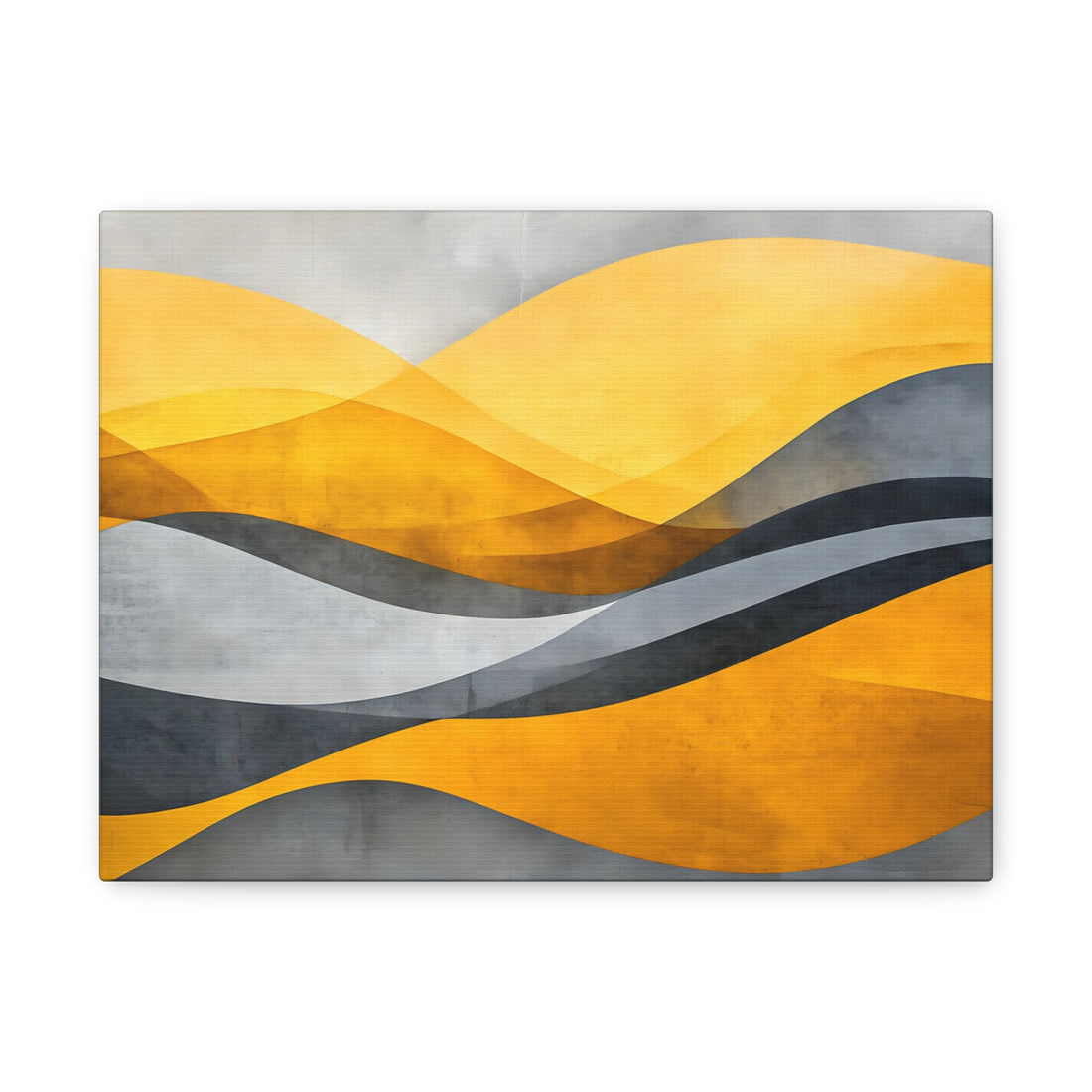 Tableau Chambre Adulte Jaune & Gris