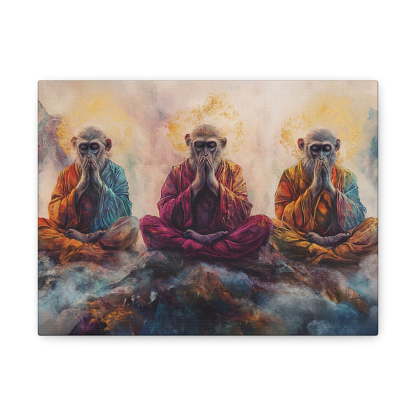Tableau Singes De La Sagesse