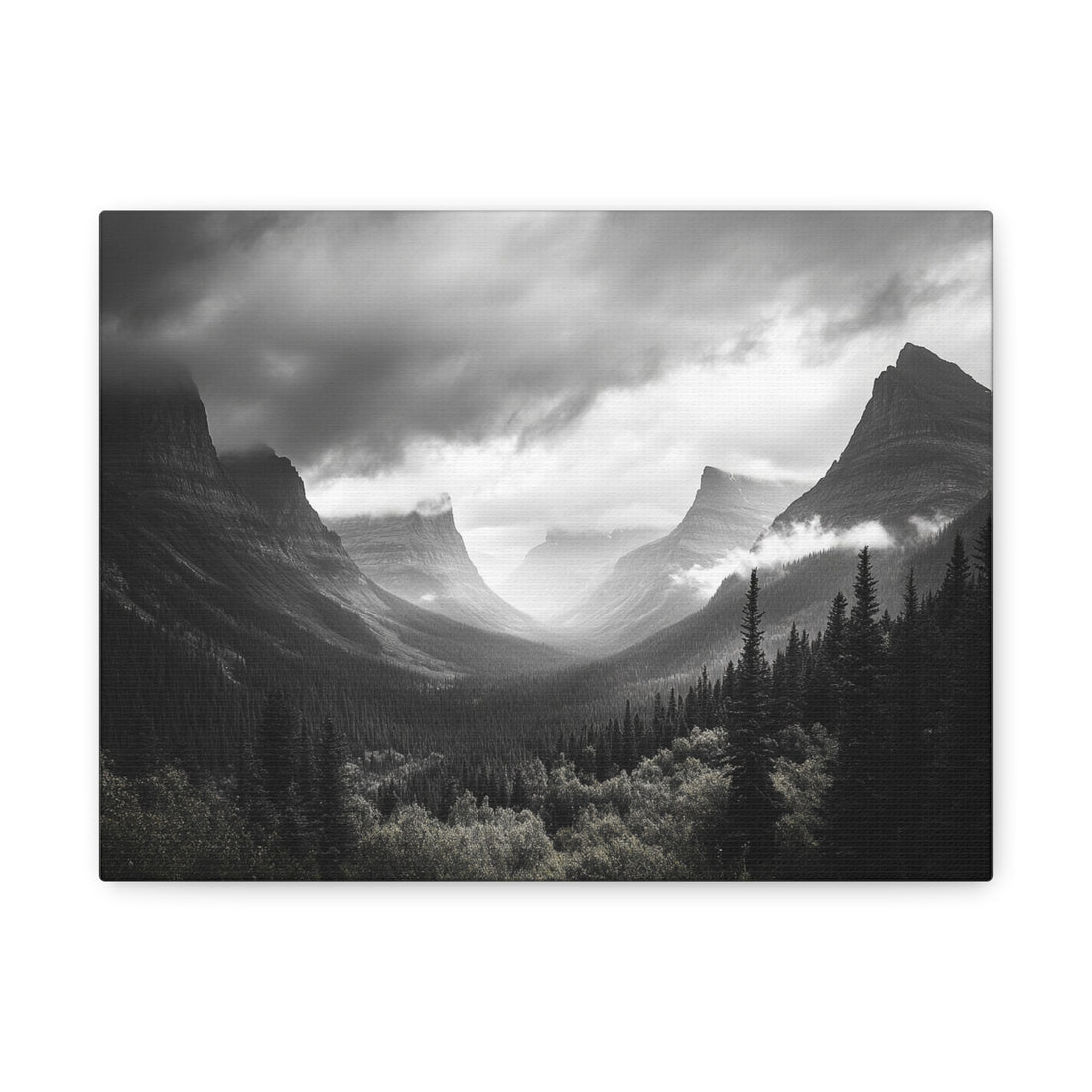 Tableau Paysage Noir Et Blanc