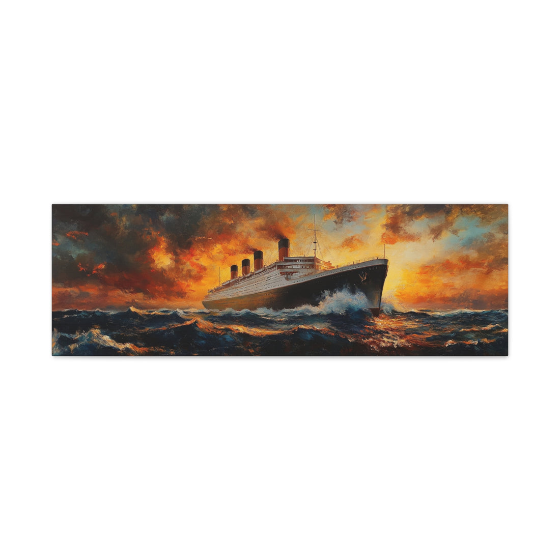 Tableau Panoramique Paquebot Peinture