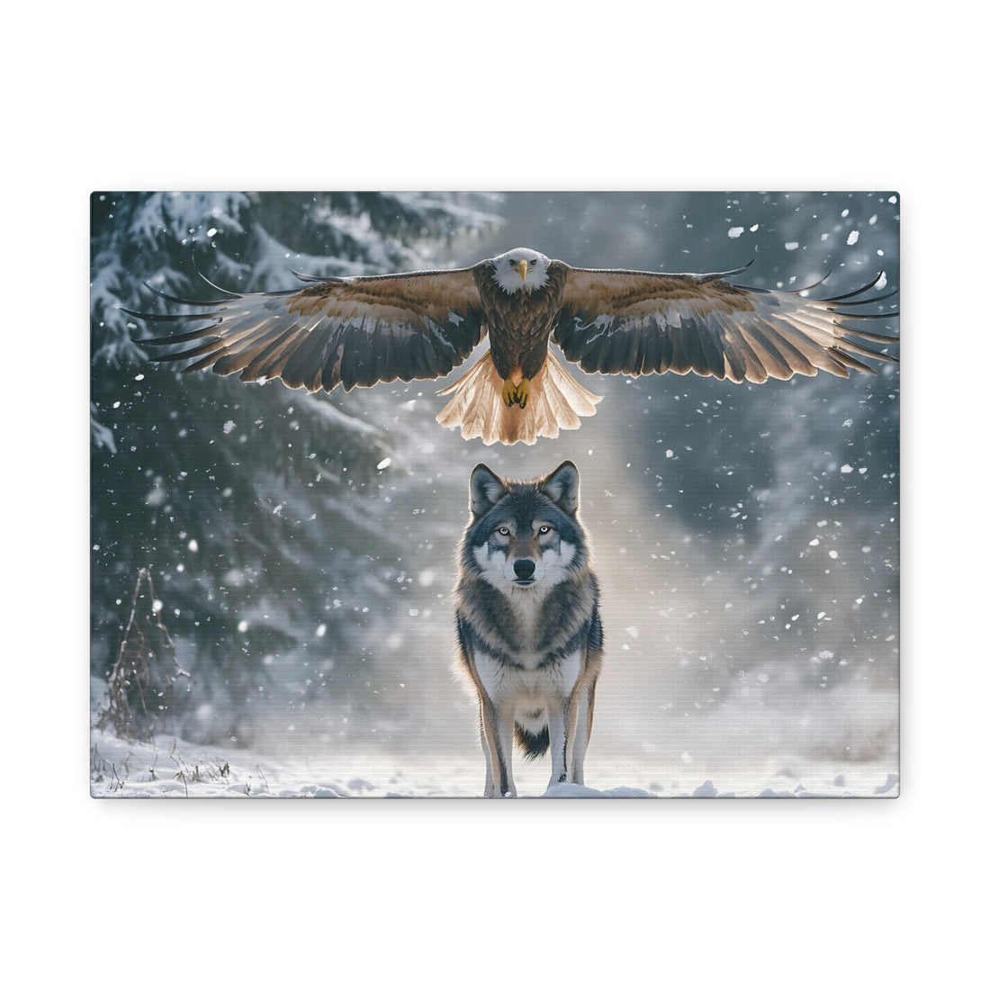 Tableau Loup & Aigle