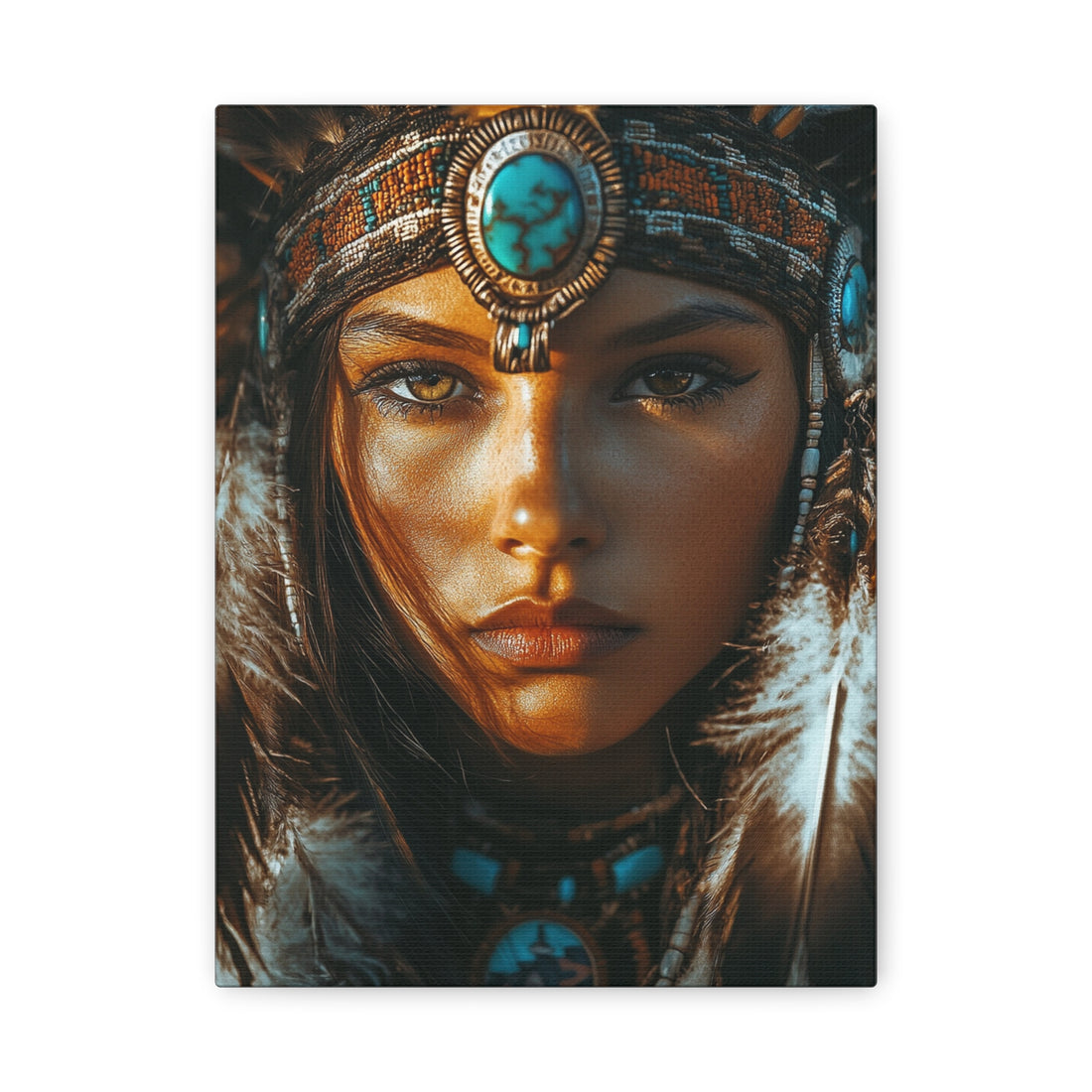 Tableau Femme Amerindienne