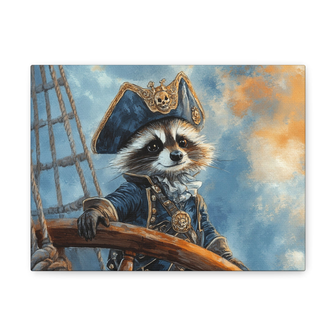 Tableau Raton Laveur En Pirates