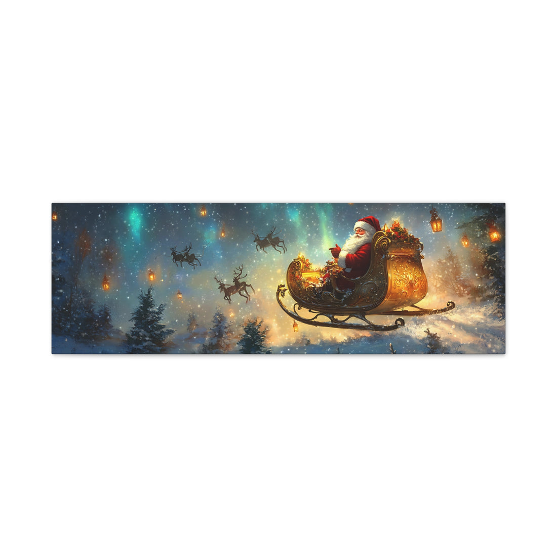 Tableau PèRe NoëL & Son Traineau