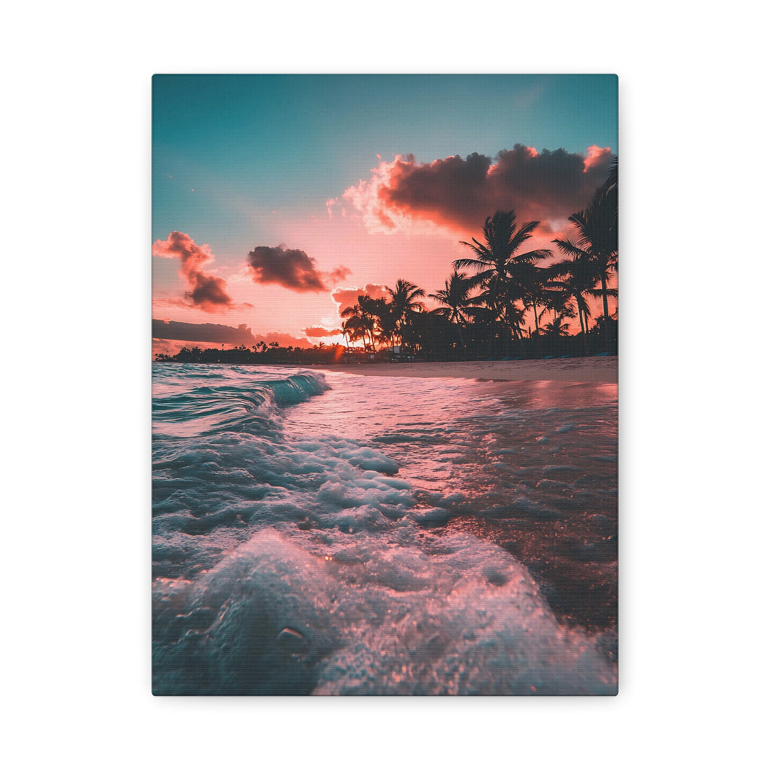 Tableau Coucher De Soleil Tropicale Mer