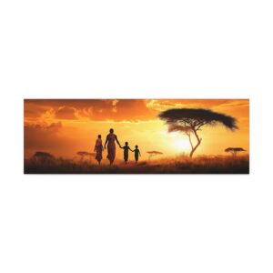 Tableau Famille Africaine Panoramique 