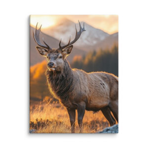 Tableau Cerf en Montagne