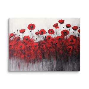 Tableau Coquelicots Abstrait