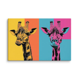 Tableau Girafe Pop Art