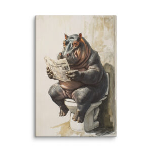 Tableau drôle Toilette