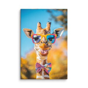Tableau girafe rigolote