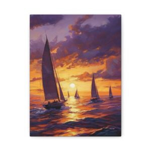 Tableau Coucher de Soleil Sur Mer