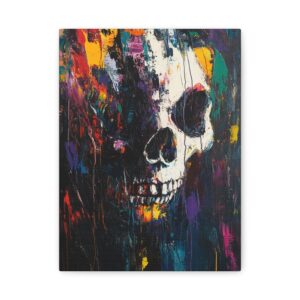 Tableau Peinture Tête de Mort