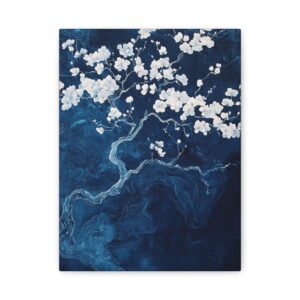 Tableau Cerisier Japonais Bleu