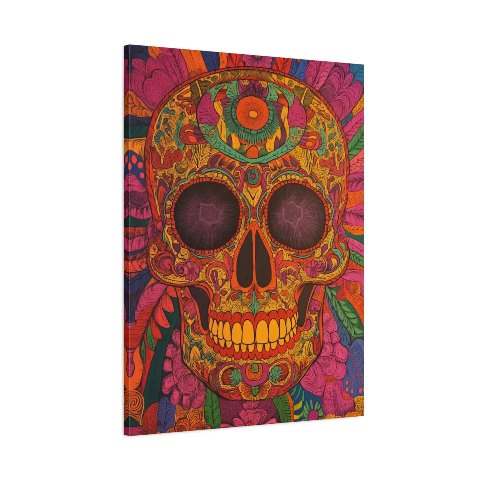 Tableau Tête de Mort Mexicaine