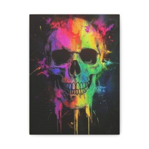 Tableau Tête de Mort Multicolore