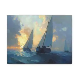 Tableau Impressionniste Mer Bateau
