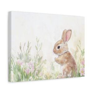 Tableau Aquarelle Lapin Enfant