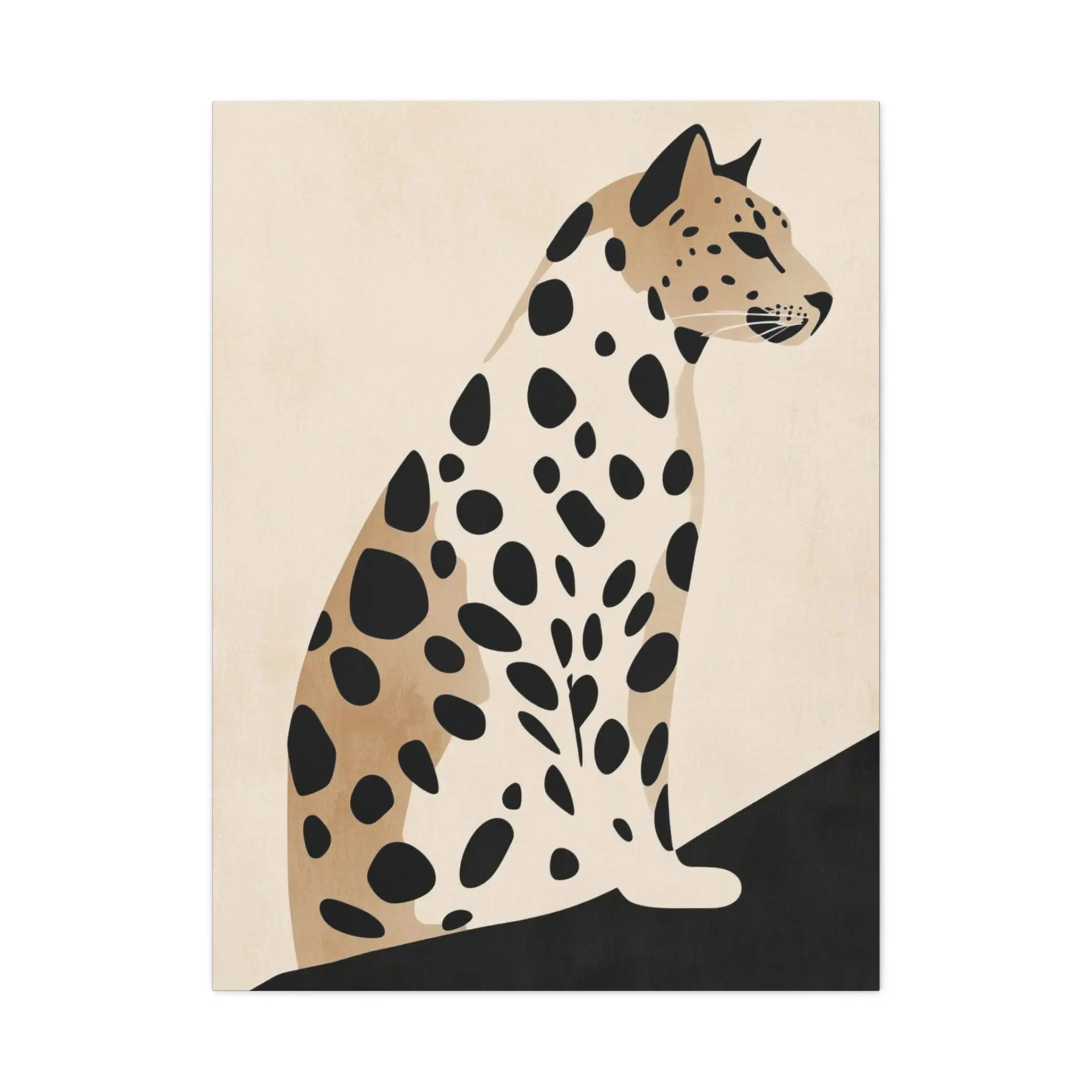 Tableau Léopard Scandinave
